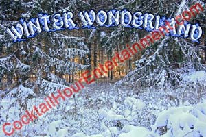 winter wonderland green screen photo