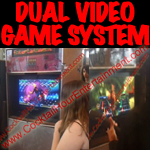 florida arcade game dual video game system button
